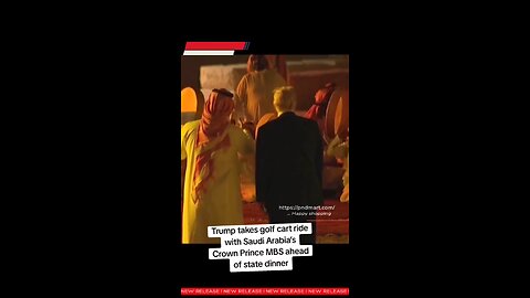 Trump takes golf cart ride in Saudi. #saudiarabia #japd #america #donaldtrump
