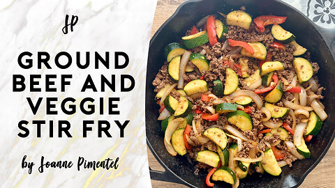 GROUND BEEF AND VEGGIE STIR FRY