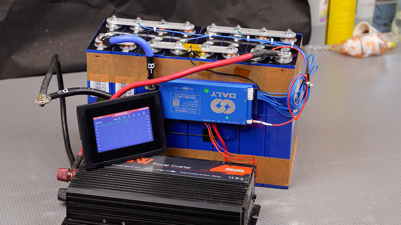 how Build home solar battery backup 200Ah Home Energy Storage Smart 12V BMS