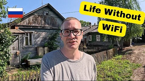 Foreigner Walks Alone in a Russian Village - Everyone Stares