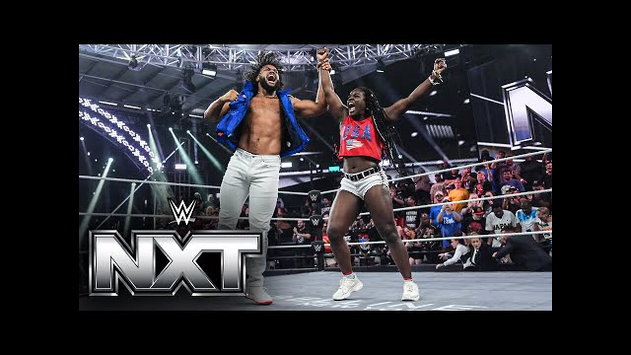Olympic gold medalist Tyra Mae Steele steps up to Ethan Page NXT highlights, Aug. 12, 2025 - WWE