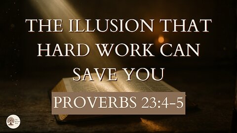 The Illusion That Hard Work Can Save You | Proverbs 23:4–5