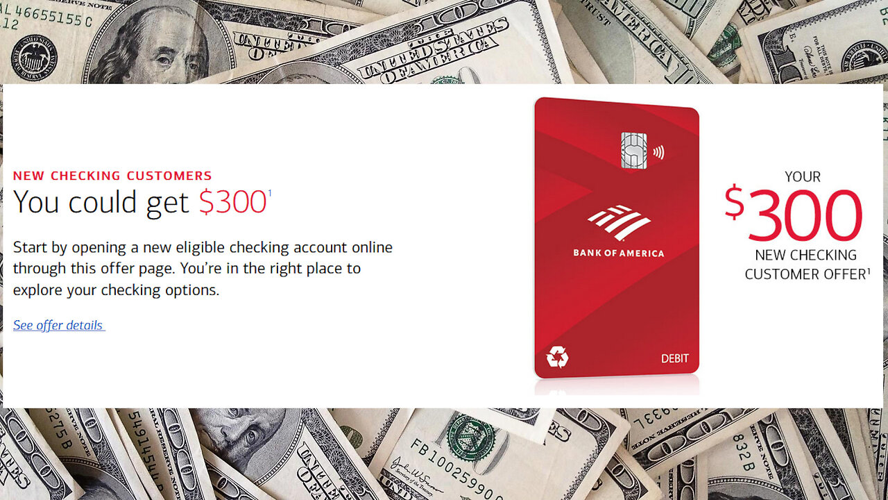 Stealing $300 from Bank of America