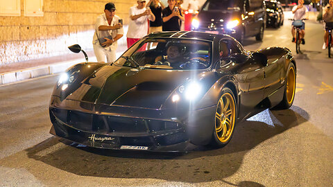 The EPIC Monaco Supercar Nightlife 2024 #12 (Huayra, LOUD Aventador SV, Gintani SVJ, GMK Revuelto)