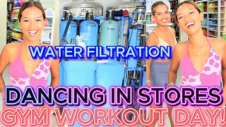 🇵🇭 Filipina Twin Sister Beauties Dance Gym Day Water Filtration! OFF GRID ISLAND PHILIPPINES LIVING