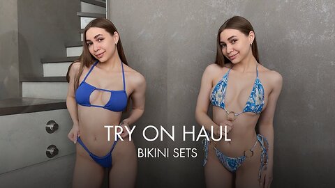 Sexy bikini sets try on haul videos