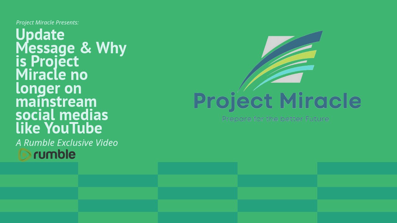 Project Miracle Presents: Why is Project Miracle no longer on mainstream social medias like YouTube