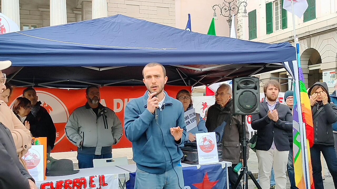 FERMARE L' EUROPA-PRESIDIO A GENOVA 15 MARZO 2025