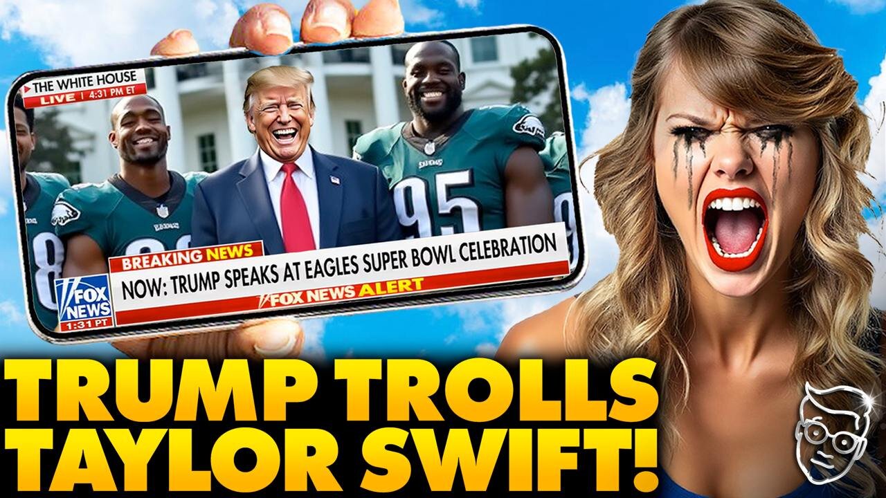 Taylor Swift SCREAMS As Trump TORCHES Her LIVE From The White House, Eagles Team ROARS With Laughter