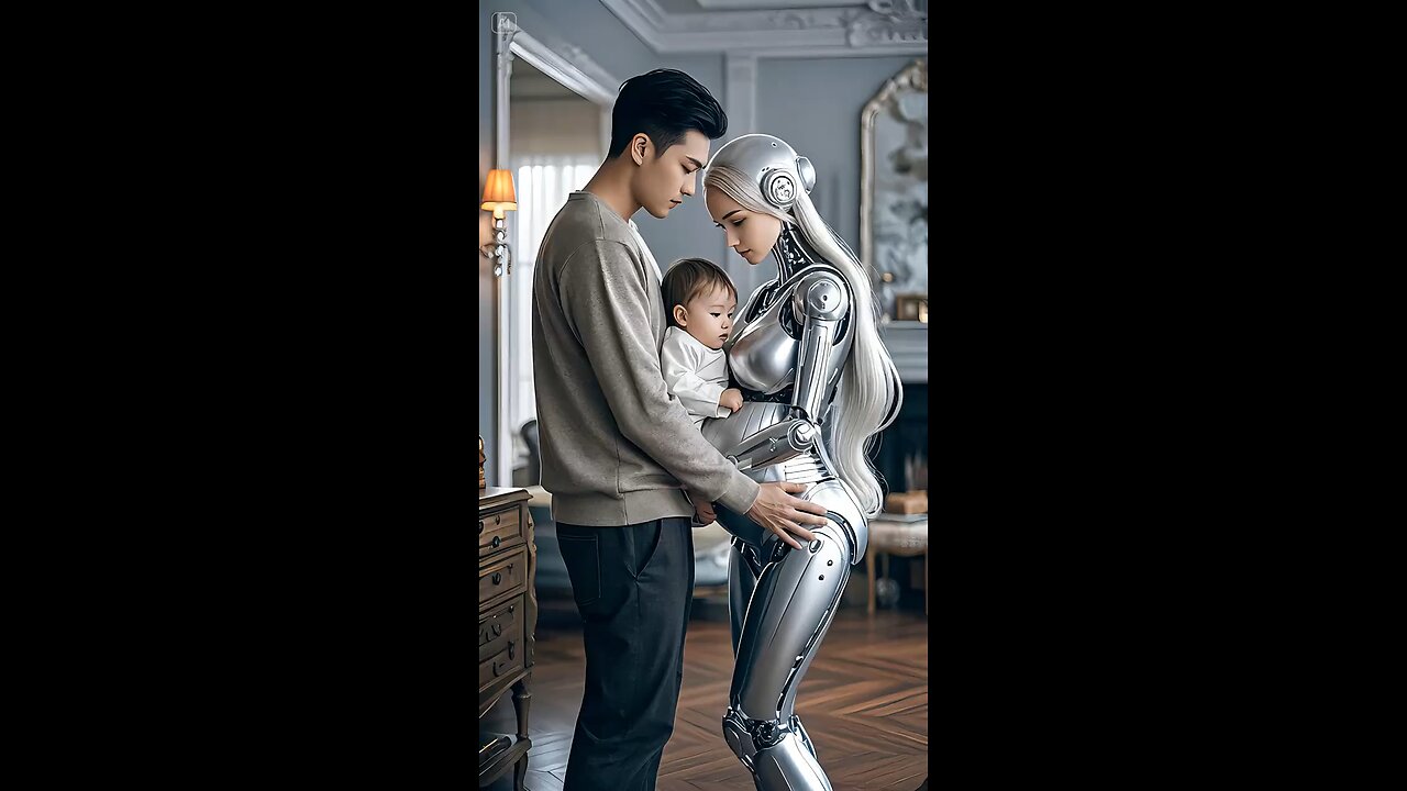 a reboot ai pregnant woman and man with baby