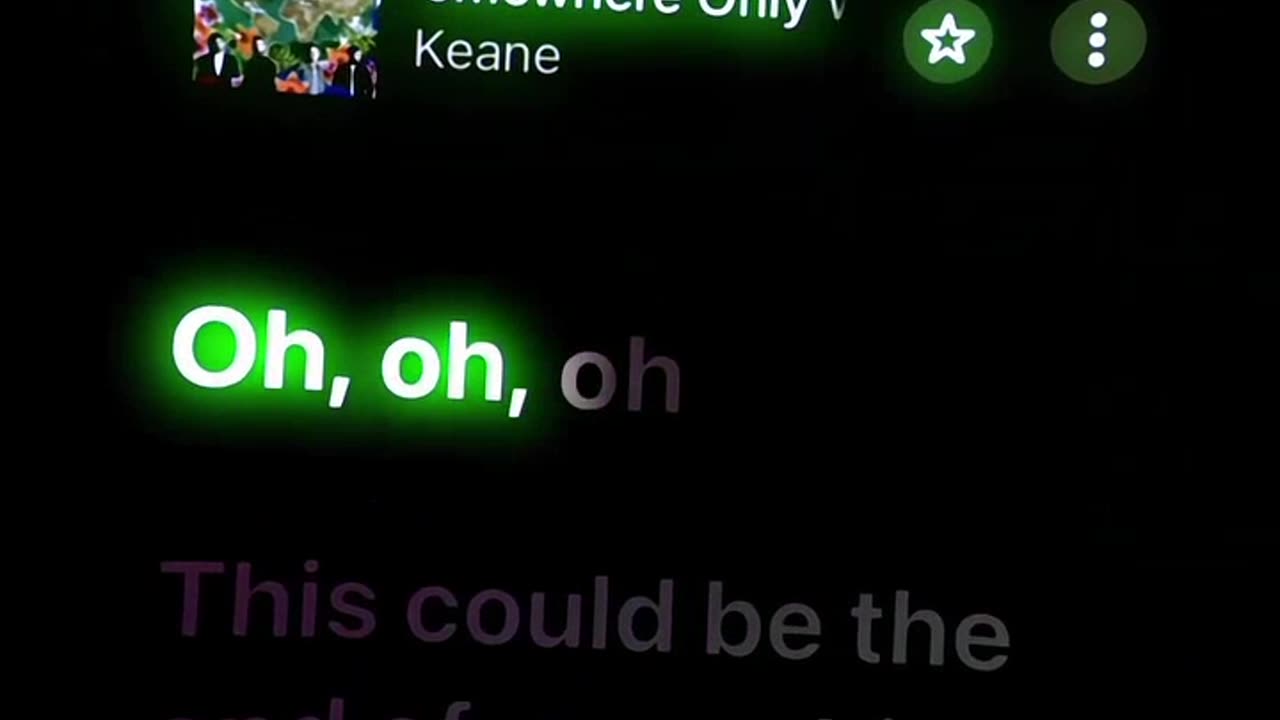 Song somewhere only we know