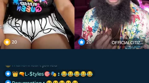 Citizen discussing another women's yussy, cringe