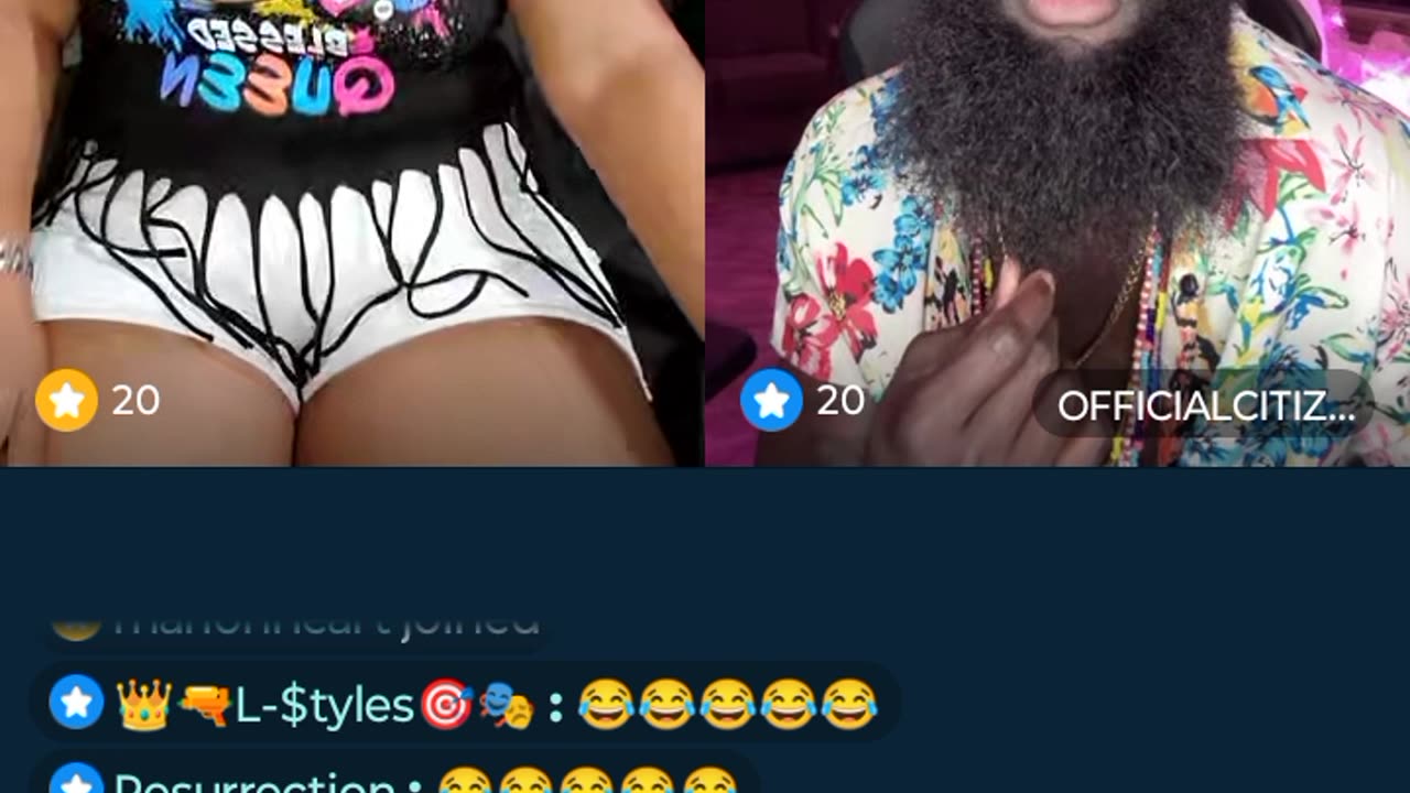 Citizen discussing another women's yussy, cringe