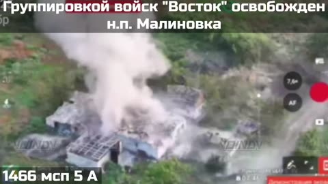 The 1466th Motor Rifle Regiment Liberated the Settlement of Malinovka