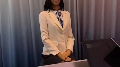 A Japanese hotel surprised its guests by employing humanoid robots for its staff.
