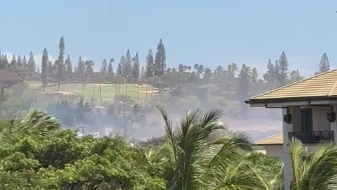 Maui Fire Department Puts Out Brush Fire