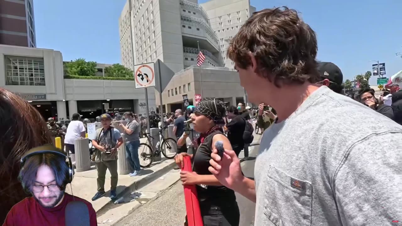 REACT Los Angeles has fallen anti ice protest take the City