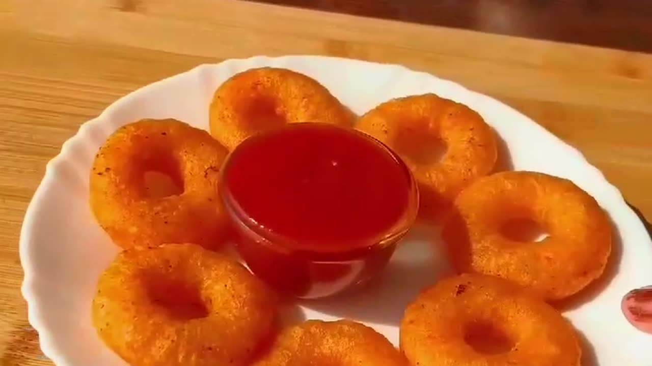 Crispy potato rings