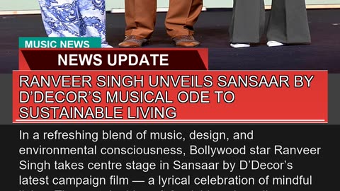 Ranveer Singh Unveils Sansaar by Ddecors Musical