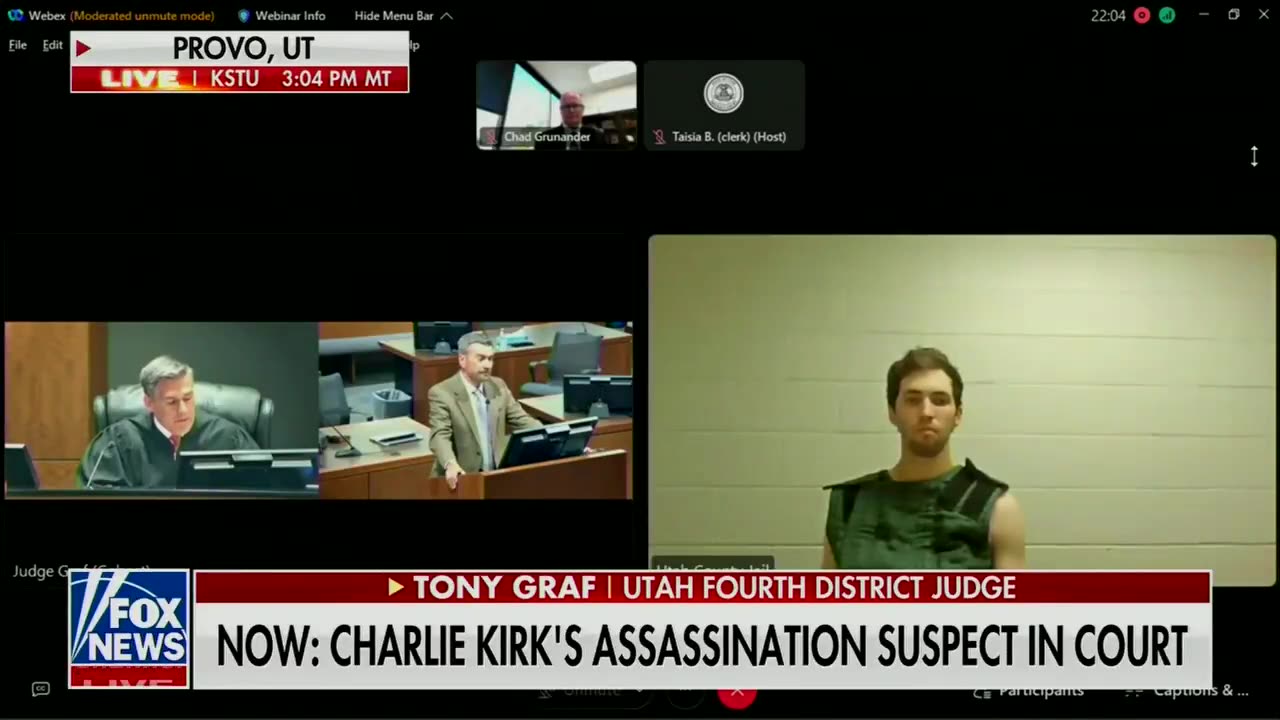 Tyler Robinson has just appeared in court to be officially arraigned in the kiIIing of Charlie Kirk
