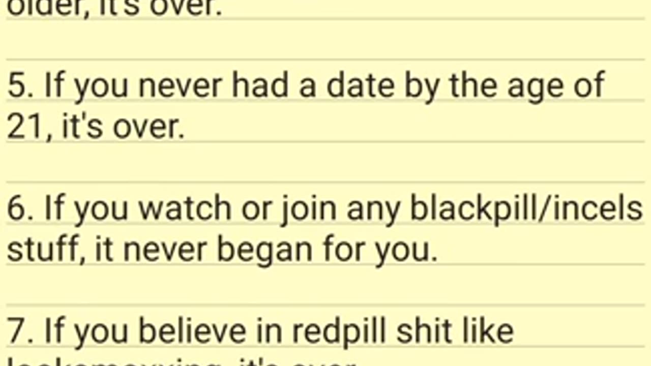 Brutal Blackpill incel facts for ugly men in 2022 (REUPLOAD)