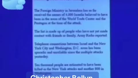 Did you know 4,000 Jews were warned not to go to work on 9/11?