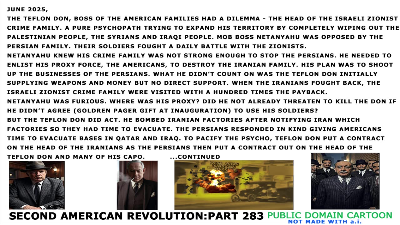 SECOND AMERICAN REVOLUTION : PART 283 - TEFLON DON'S DILEMA