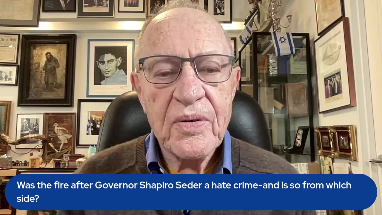 Was the fire after Governor Shapiro Seder a hate crime-and is so from which side?