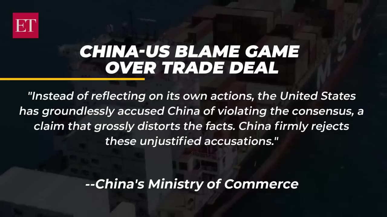 ‘It’s not us, it’s Trump’: China accuses US of violating Geneva trade truce, vows firm response