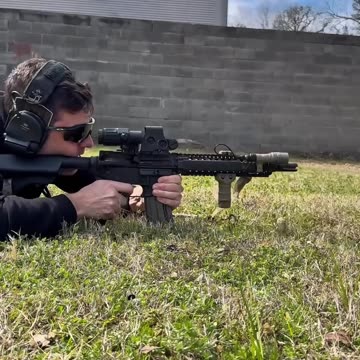 MK18 #国外合法拍摄国内请勿模仿 #武器科普 #实弹射击 #男人减速带 #靶场射击