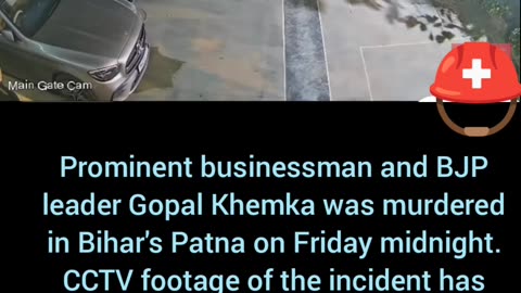 A prominent businessman was shot dead CCTV footage captured the incident