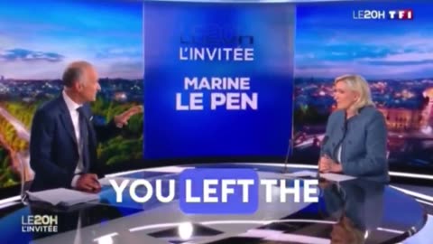 Marine Le Pen: "It was a political decision."