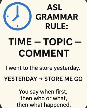 Everybody Can Learn ASL Grammar