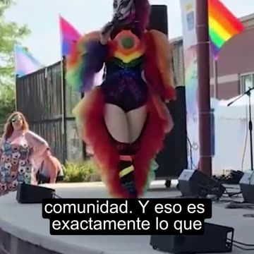 Drag queen gives a disgusting speech in front of children