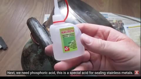 How to fix a hole in a stainless steel pan.
