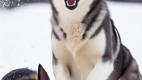 Rottweiler Puppy vs Pitbull puppy ( German Shepherd, Husky, Doberman, labrador retriever, Pointer).