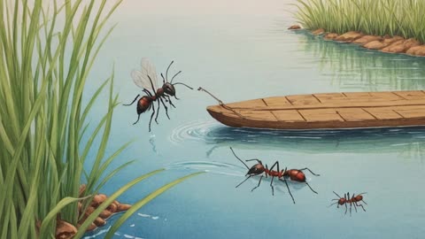 Chim bồ câu và con kiến ✨ Truyện trước giờ ngủ - Cổ tích - Sách ngắn kể đọc