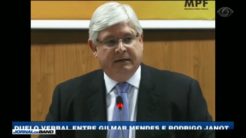 REPORTAGEM NA TV: BRIGA ENTRE OS CRIMINOSOS GILMAR MENDES (DO STF) E RODRIGO JANOT (DA PGR)