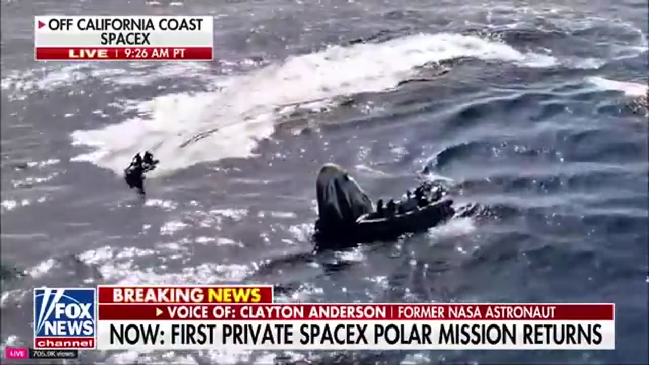 First SpaceX polar mission splashes down off California coast