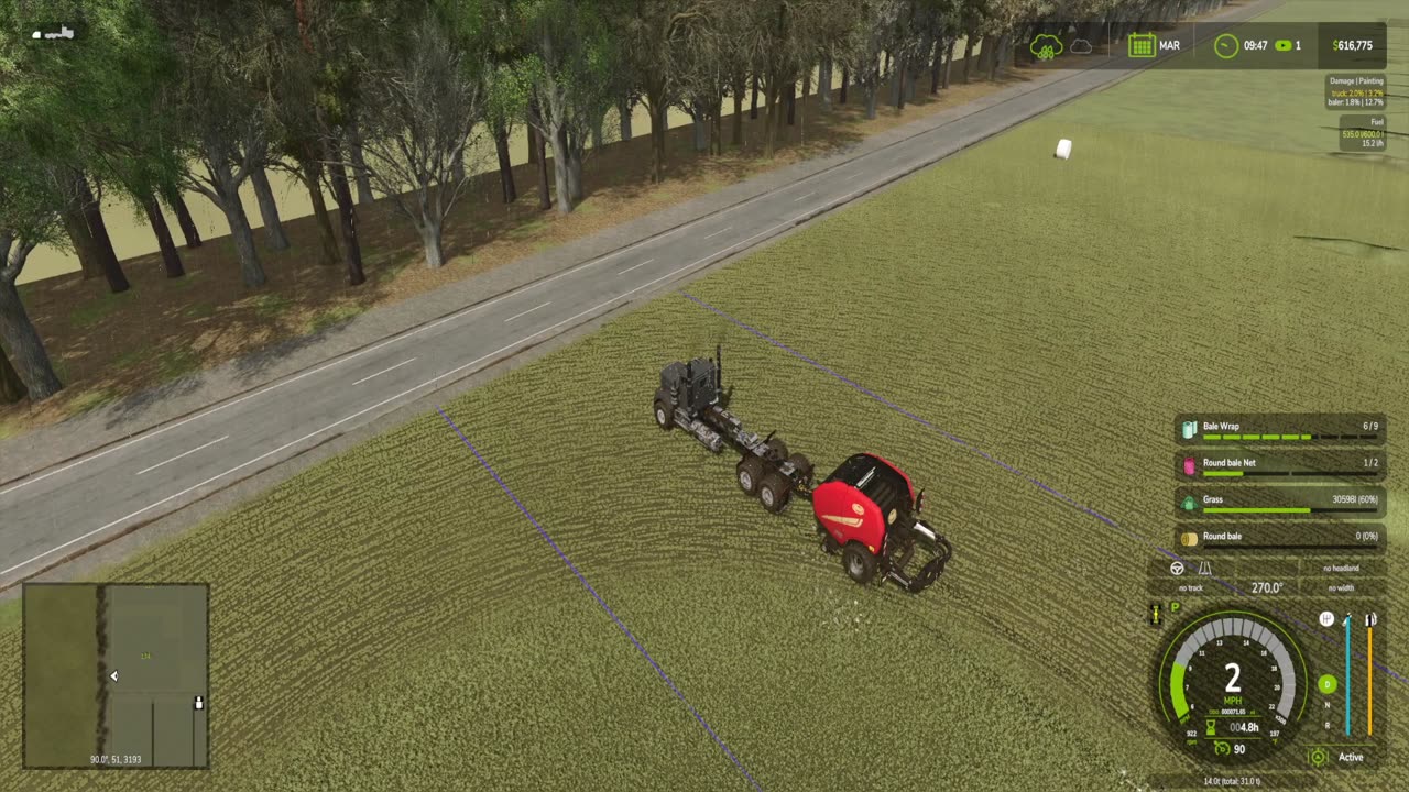 FS25 Working the fields, new mower set up for the new fields