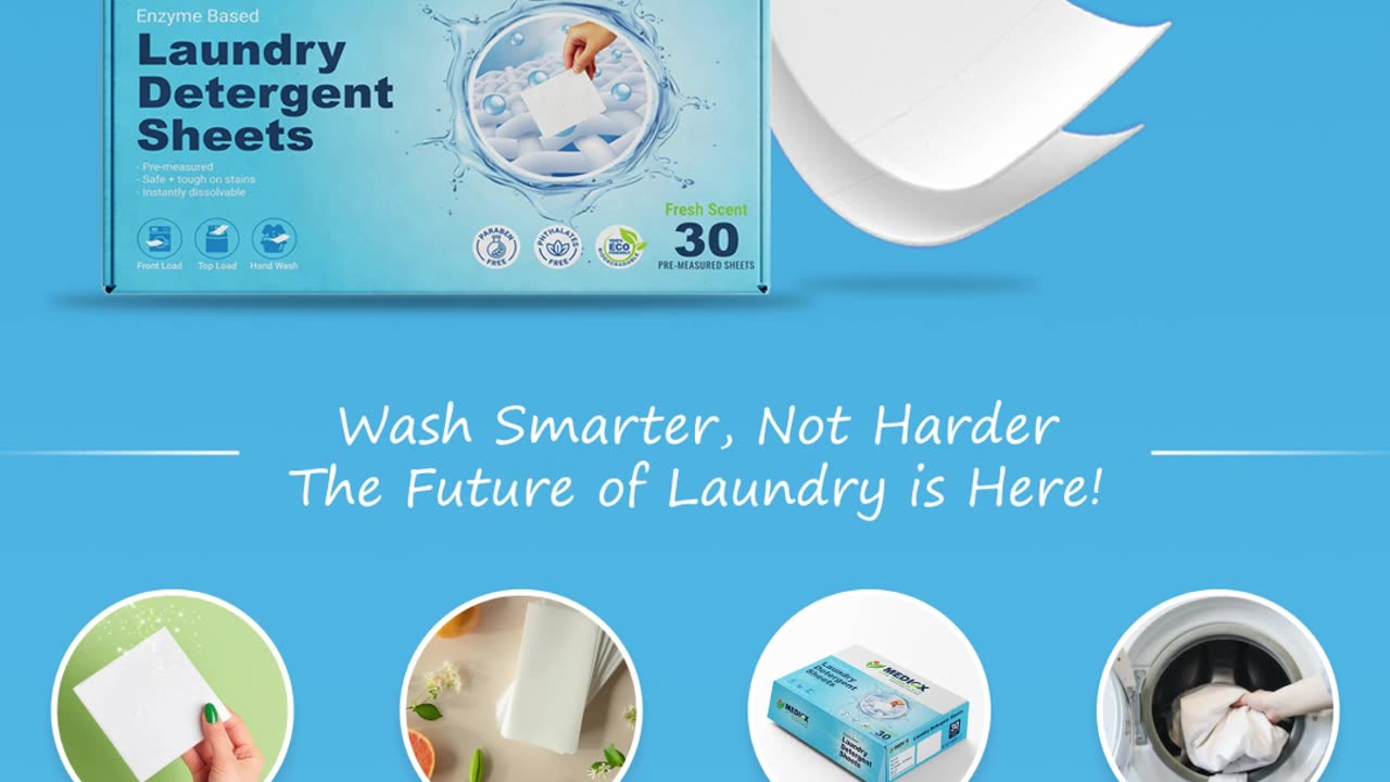 Eco-Friendly Detergent Sheets | BluepillExpress India
