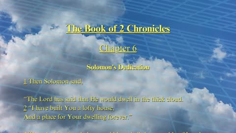 Christian Meme Video: 2nd Chronicles Chapter 6 (08/10/2025)