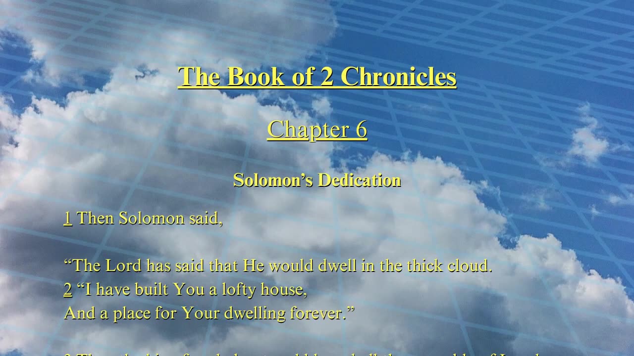 Christian Meme Video: 2nd Chronicles Chapter 6 (08/10/2025)