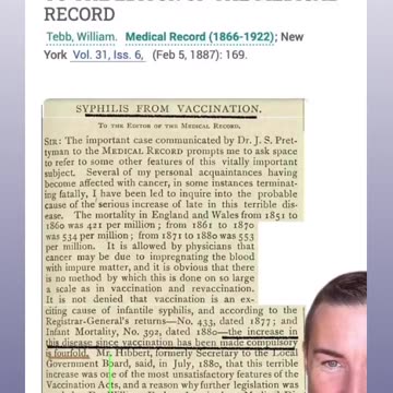 History of vaccines: poisoning people since 1781.