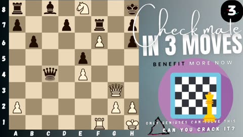 Can you checkmate in 3 moves? (P.8) (White to play)♟️