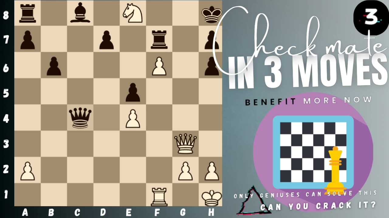 Can you checkmate in 3 moves? (P.8) (White to play)♟️