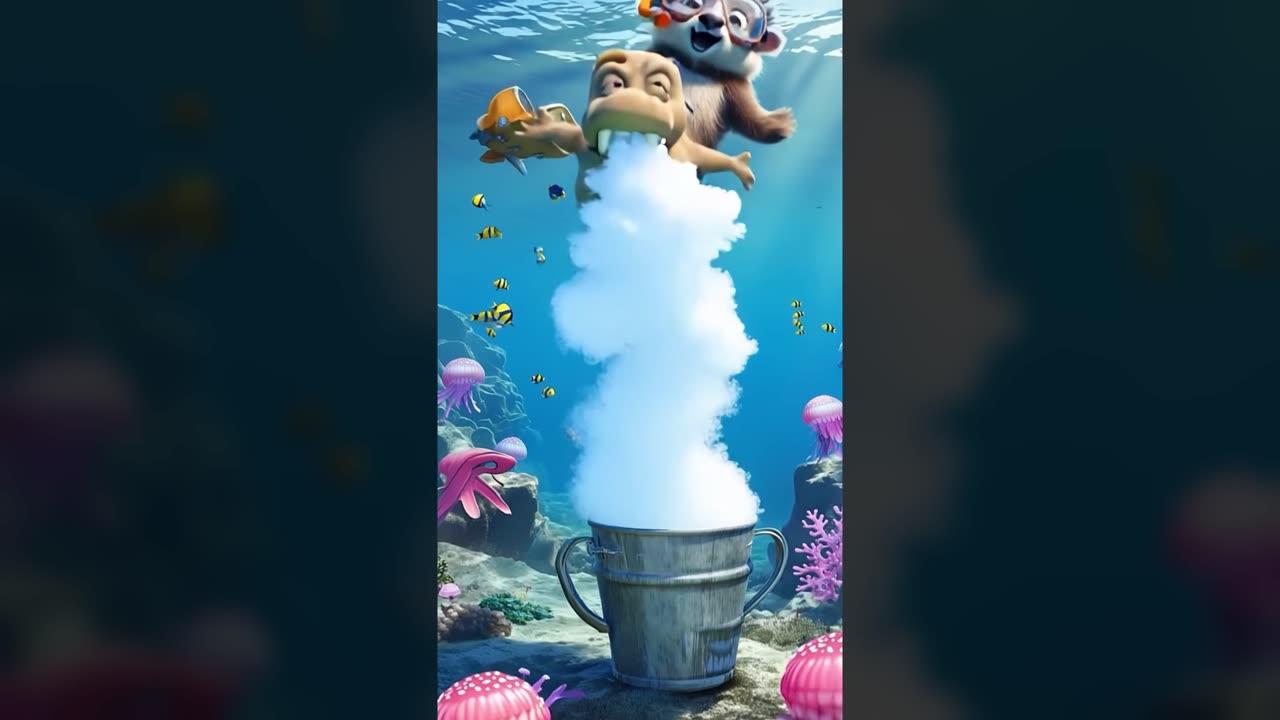 A hippo and hedgehog
