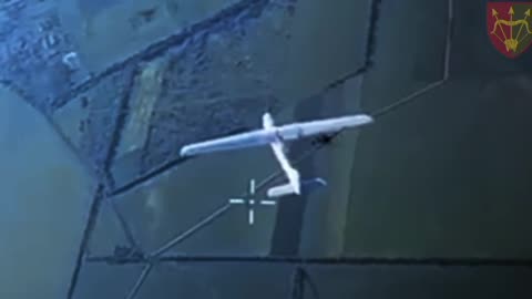 💥 Rare footage: the moment a Russian Orlan UAV was shot down by an FPV drone in the Donetsk region.