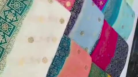 Chiffon Banaras Sarees In Bandhani Concept