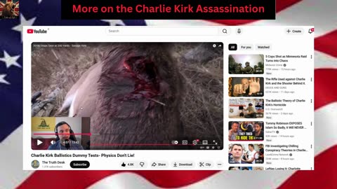 More on the Charlie Kirk Assassination